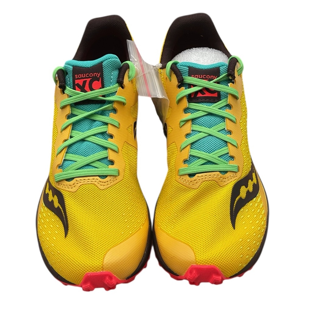 Saucony Kilkenny XC8 cross-country running‎ shoes yellow Shoes size 8